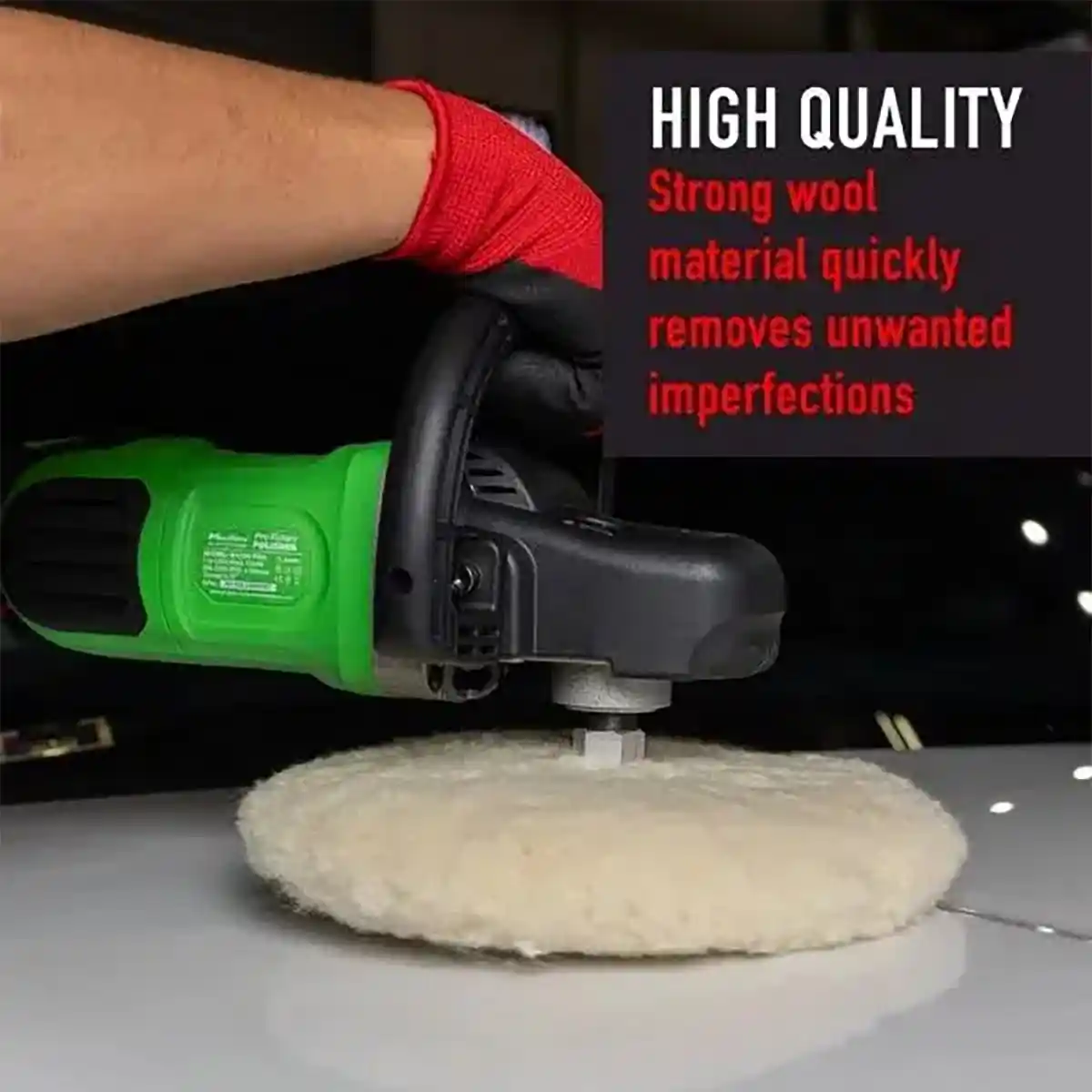 7" Dual Side Australian Wool Pad – Wool Pad for Professional Detailing Tools